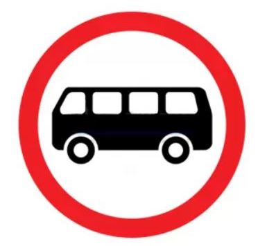 3.34 Движение автобусов запрещено (D-700мм)